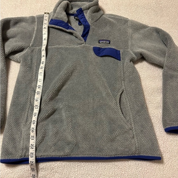 Patagonia Re-tool Fleece Pullover Gray 1/4 Snap Sweatshirt - Picture 6 of 11